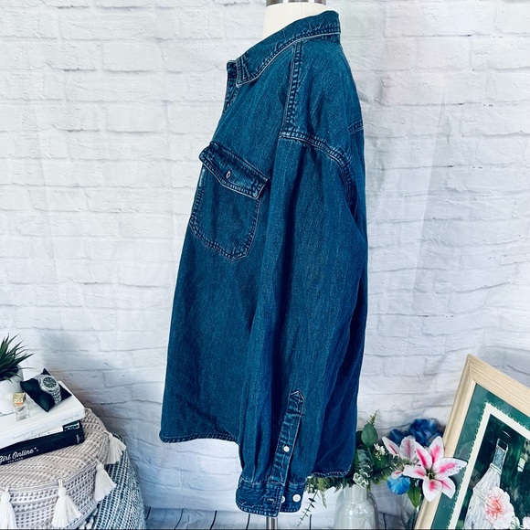 Vintage Menβs Denim Columbia Shirt - Picture 6 of 13